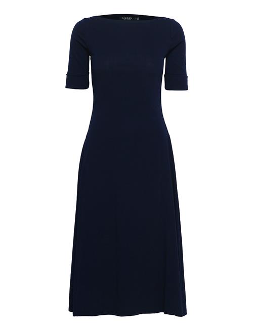 Lauren Ralph Lauren Stretch Cotton Midi Dress Lauren Ralph Lauren Navy