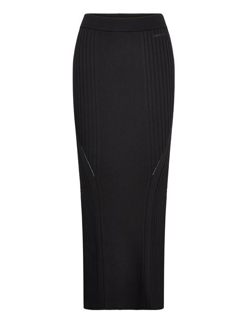 Calvin Klein Iconic Rib Maxi Skirt Calvin Klein Black