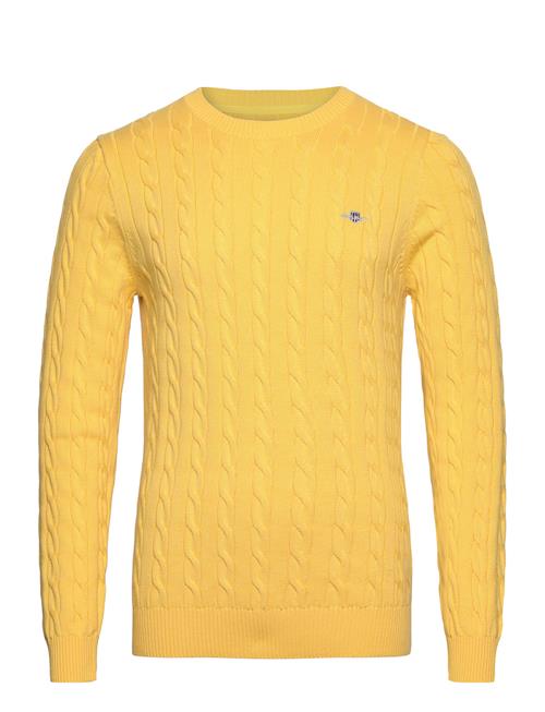 Cotton Cable C-Neck GANT Yellow