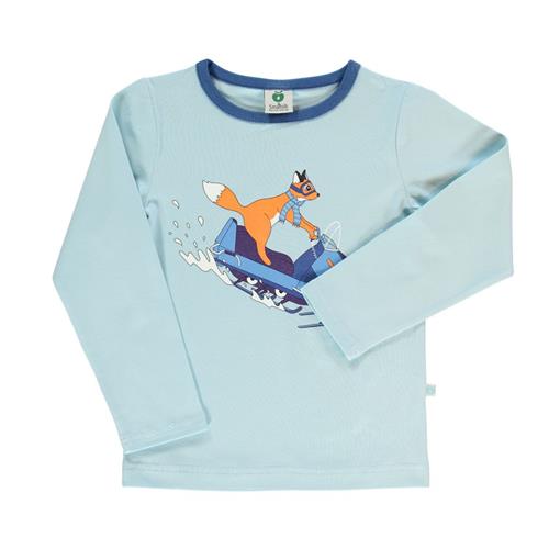 Småfolk Snowmobile langærmet T-shirt Stratosphere | Blå | 2-3 years