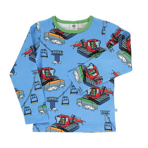 Se Småfolk Snowcat langærmet T-shirt Alaskan Blue | Blå | 7-8 years ved Babyshop