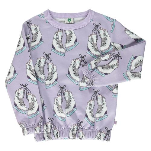 Se Småfolk Sweatshirt Orchid Petal med skøjter | Lilla | 2-3 years ved Babyshop