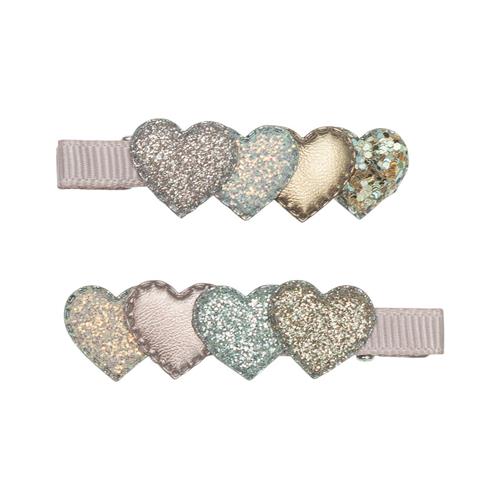 Mimi & Lula 2 Hair Clips - Layered Heart Swanlake 2 Hårspænder - Layered Heart Swanlake |  | 0