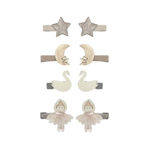 Se Mimi & Lula 8 Hair Clips - Mini Swanlake 8 Hair Clips - Mini Swanlake |  | 0 ved Babyshop