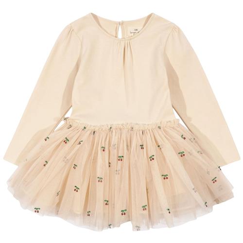 Se Konges Sløjd Feya Ballerina Kjole Cherry Glitter | Beige | 4 years ved Babyshop