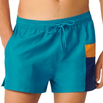 Sloggi Badebukser Men Shore Sea Goldie Boxer Swim Shorts Turkise polyester Small Herre