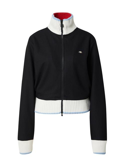 Se ELLESSE Cardigan 'Patsy'  lyseblå / rød / sort / hvid ved About You