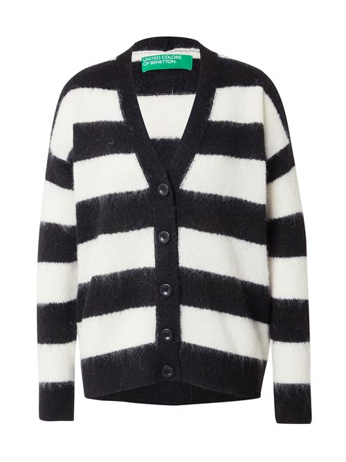 UNITED COLORS OF BENETTON Cardigan  sort / hvid