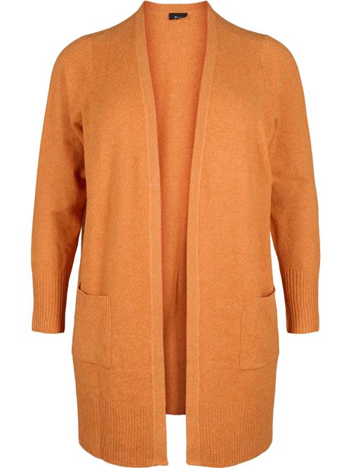 Se Zizzi Cardigan 'CASUNNY'  mørkeorange ved About You