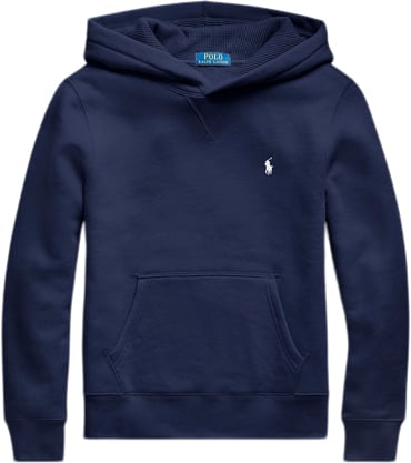 Se Polo Ralph Lauren Seasonal Fleecels PO Hood-tp-knt Str S - Refined Navy/c1730 Bluser hos Magasin ved Magasin