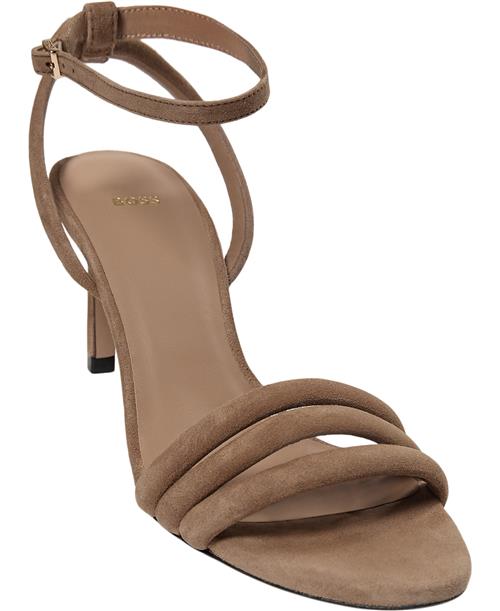 BOSS Janet_Sandal70_Besd Kvinde Light/pastel Brown Højhælede Sandaler Str 41 - hos Magasin