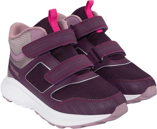 Viking Aery Mid WP 2V Aubergine/dusty Pink Sneakers Str 33 - hos Magasin