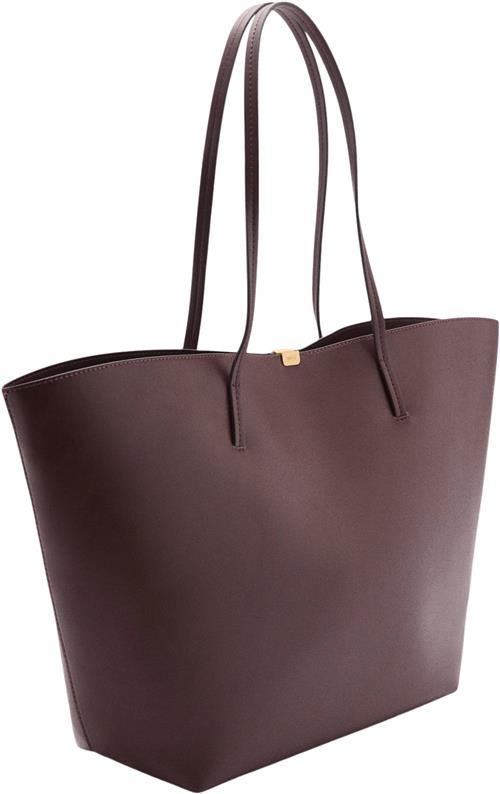 MANGO Metal Detail Shopper bag U - Skuldertasker hos Magasin