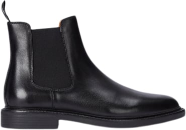 Polo Ralph Lauren Calf Leatherasher Chlsea-bo-mcb Mand Sort Chelsea Boots Str 41 - hos Magasin