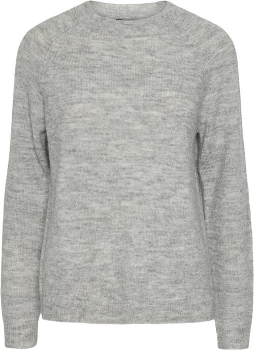 Se Pieces Pcjuliana LS Oneck Knit Noos BC Kvinde Grå Sweaters Str XL - hos Magasin ved Magasin