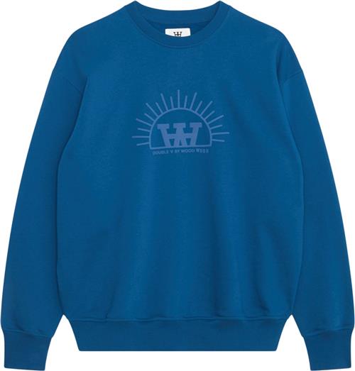 Se Wood Wood Wwnoel Resort Sweatshirt Gots Mand Ocean Deep Sweatshirts Str M - hos Magasin ved Magasin