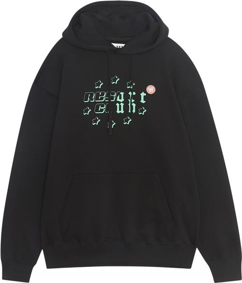 Se Wood Wood Wwcass Resort Club Hoodie Gots Mand Black Hoodies Str L - hos Magasin ved Magasin