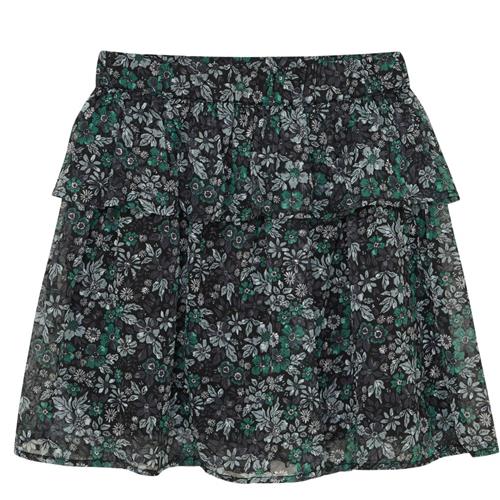 Creamie Skirt Flower Dobby Pine Green Dobby Flower Short Skirt Pine Green | Grønn | 116 cm