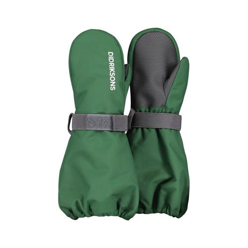 Se Didriksons Biggles Mitten Ski Gloves Pine Green | Grønn | 4-6 years ved Babyshop