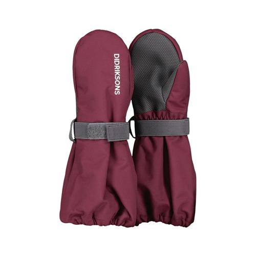 Se Didriksons Biggles Ski Gloves Rusty Wine | Rød | 4-6 years ved Babyshop