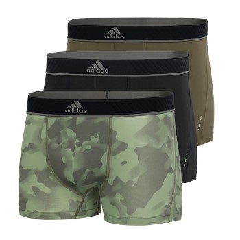 adidas 3P Sport Trunk Sort/Grøn polyester Large Herre