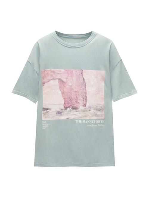 Se Pull&Bear Shirts  pastelblå / lyserød / hvid ved About You