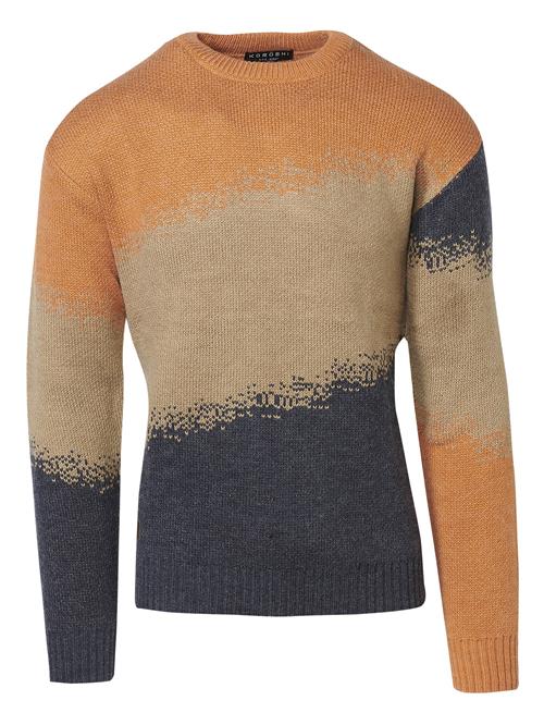 KOROSHI Pullover  beige / antracit / orange