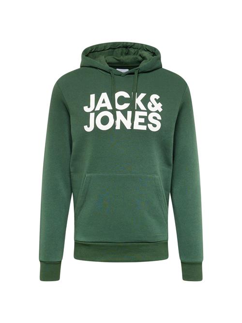 JACK & JONES Sweatshirt  grøn / hvid