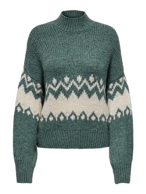 JDY Pullover 'JDYKILIAN'  creme / mørkegrøn