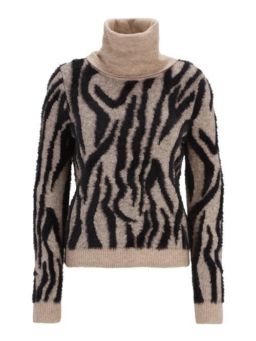 Se Vero Moda Tall Pullover 'VMVALENTINA'  beige-meleret / sort ved About You