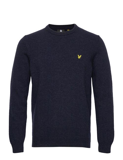 Lyle & Scott Crew Neck Lambswool Blend Jumper Lyle & Scott Navy