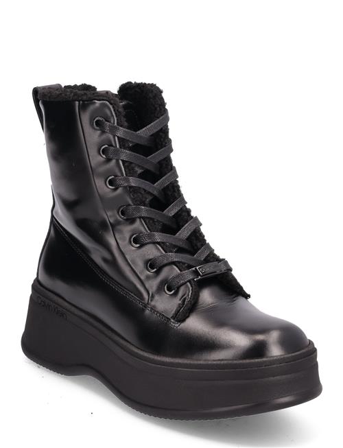 Se Calvin Klein Pitched Combat Boot Wl Calvin Klein Black ved Booztlet