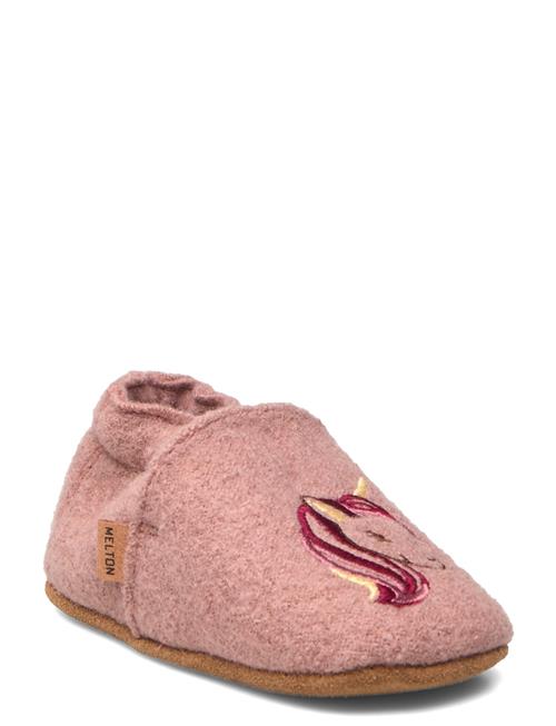 Melton Unicorn Wool Slippers Melton Pink