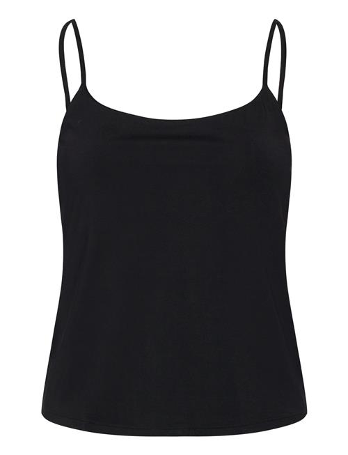 Mango Slim Fit Top With Thin Straps Mango Black