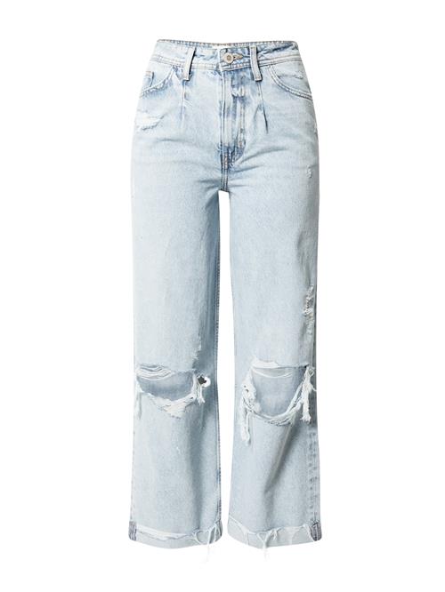 River Island Jeans med lægfolder  lyseblå