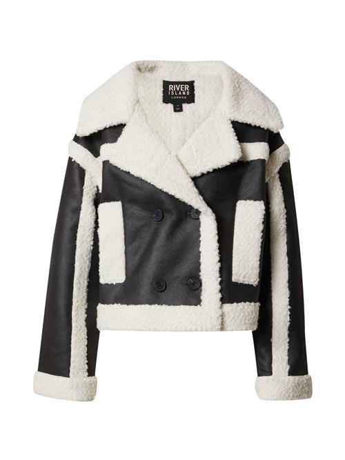 River Island Vinterjakke  sort / offwhite