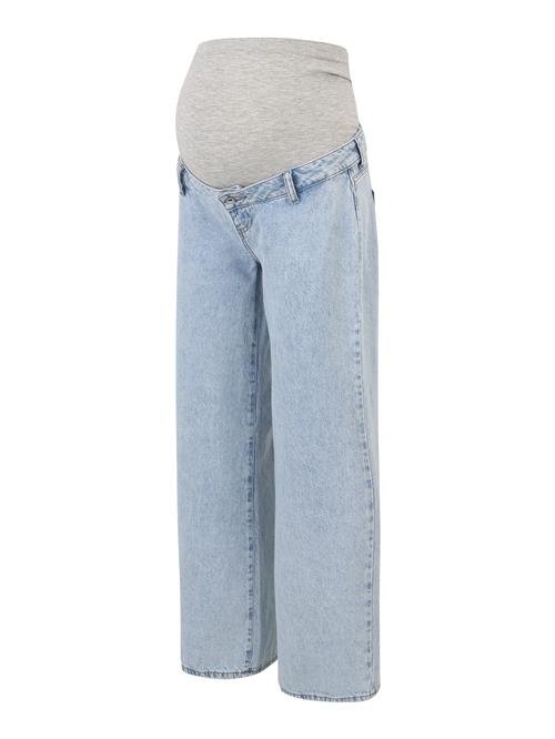 Se Only Maternity Jeans 'KANE'  blue denim / lysegrå ved About You