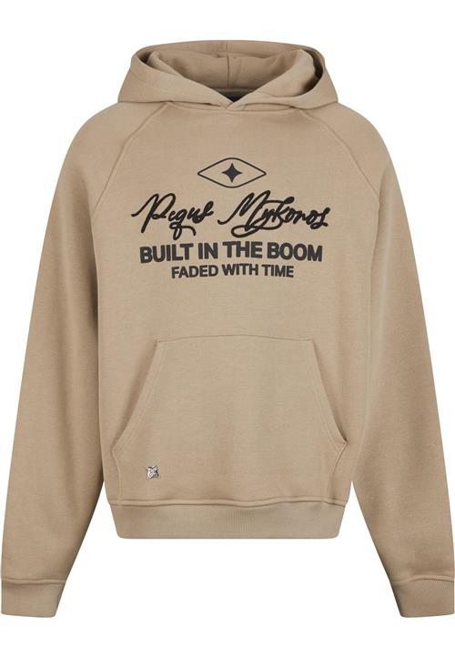 Pequs Sweatshirt 'Built in the Boom'  taupe / sort