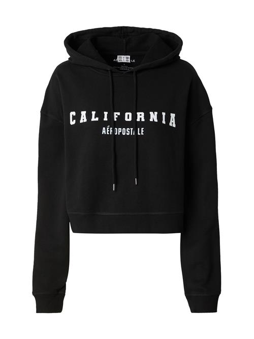 AÉROPOSTALE Sweatshirt 'CALIFORNIA'  sort / hvid