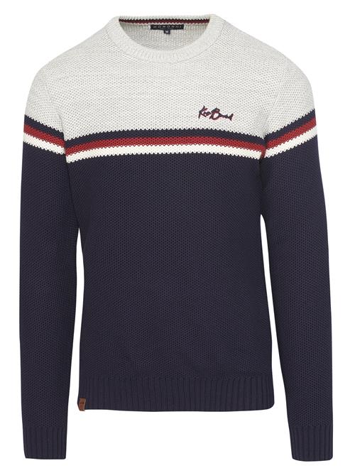 Se KOROSHI Pullover  navy / mørkerød / hvid ved About You