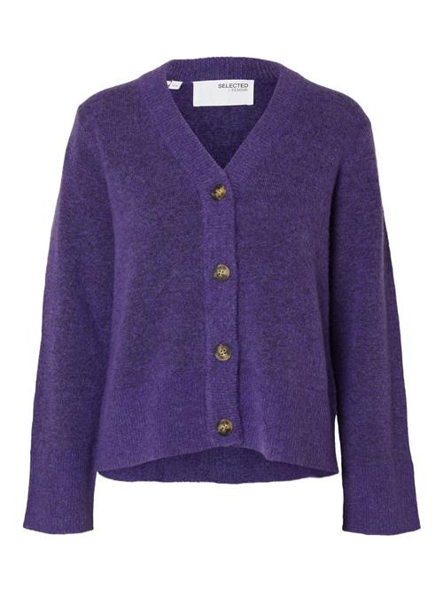 Se SELECTED FEMME Cardigan 'SLFMALINE'  violetblå ved About You