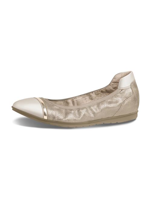 Se Tamaris Ballerinasko  champagne / mørkebeige / guld ved About You