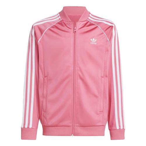 ADIDAS ORIGINALS Sweatjakke 'Adicolor'  pink / hvid