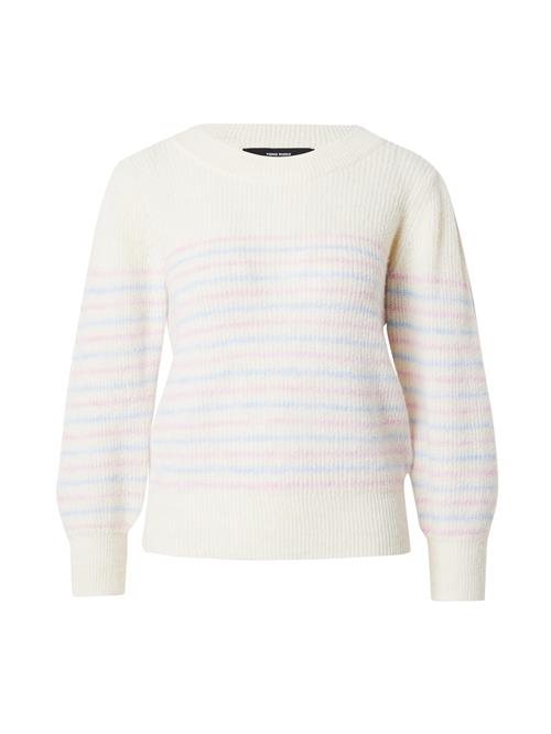 Se VERO MODA Pullover 'VIGGA'  beige / lyseblå / lyserød ved About You