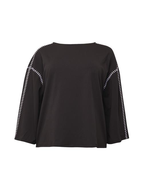 Se Vero Moda Curve Shirts 'VALENTINA'  sort / hvid ved About You