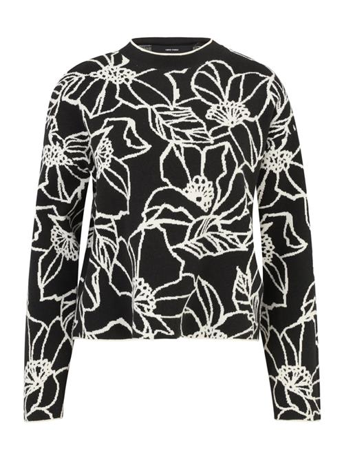 Se Vero Moda Tall Pullover 'VMNEW FLORA'  sort / hvid ved About You