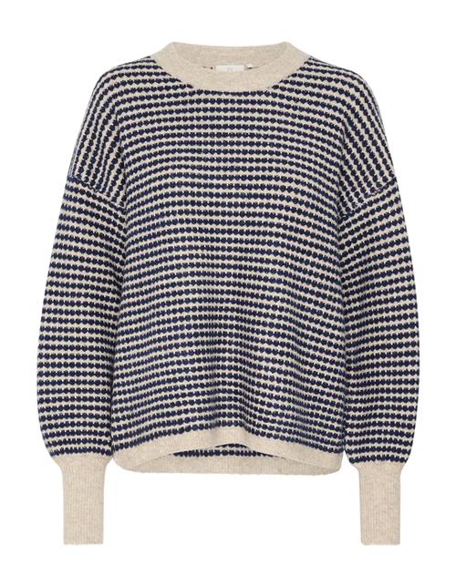 Kaffe Pullover 'Ellery'  kit / mørkeblå