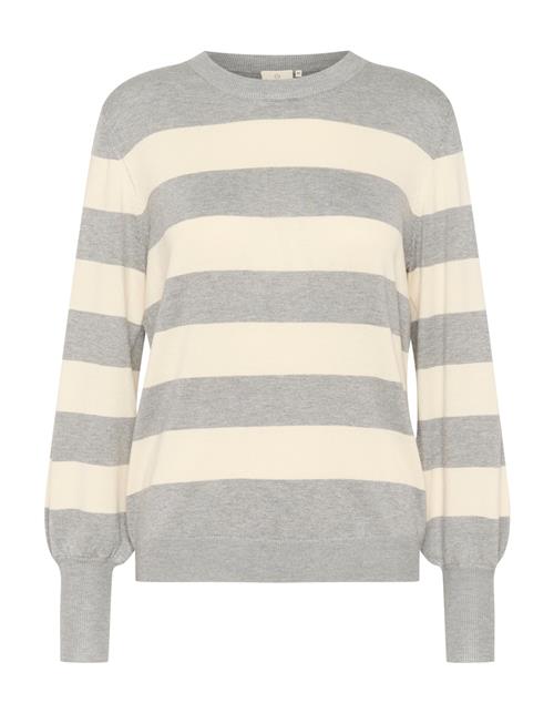 Kaffe Pullover 'Lizza'  creme / grå-meleret