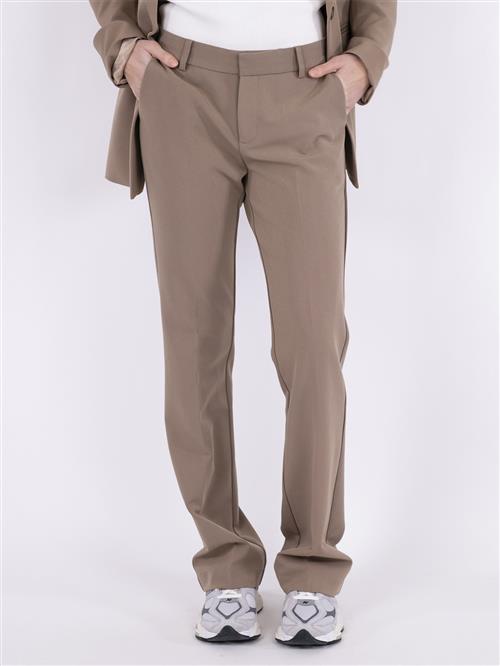 Neo Noir Cassie Suit Pants Kvinde Dusty Brown Bukser Med Smalle Ben Str 42 - Polyester hos Magasin