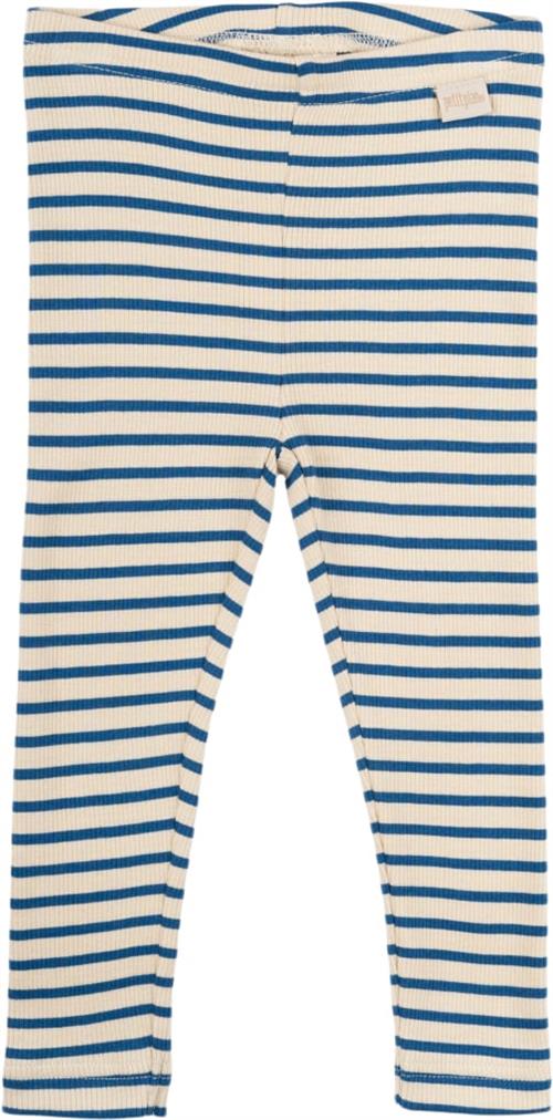 Se PETIT PIAO Legging Modal Striped Str 56 cm - Deep Cobalt/dark Leggings Bomuld hos Magasin ved Magasin